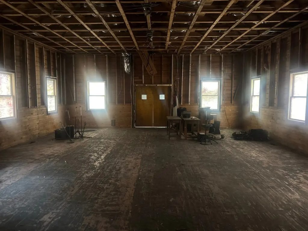 Church Renovations from Fire Restoration. Before