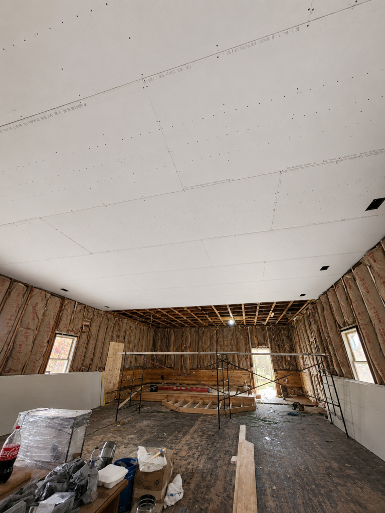 Church Renovations from Fire Restoration. Before
