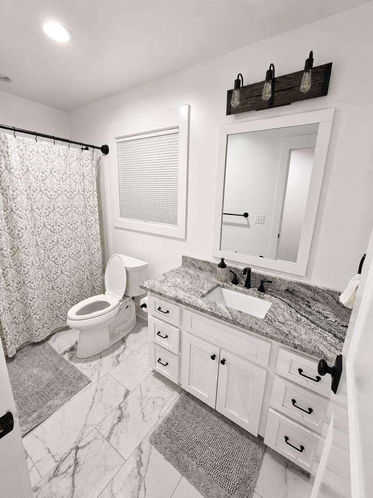 Custom Home Build Upstairs Bathroom