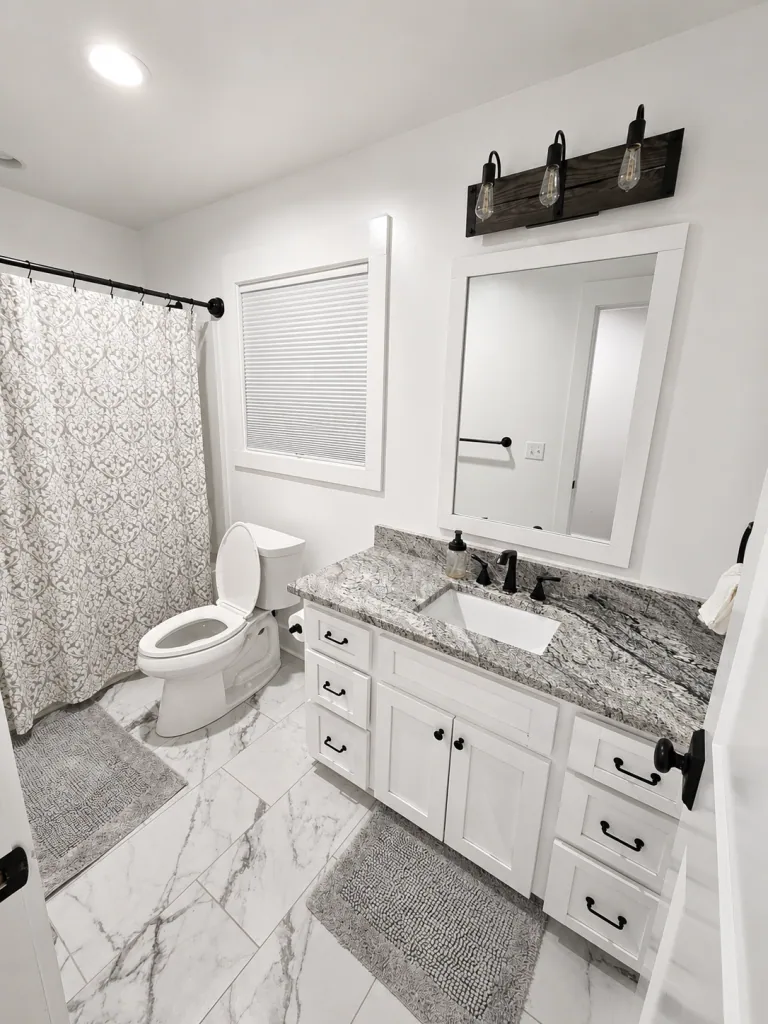 Custom Home Build Upstairs Bathroom