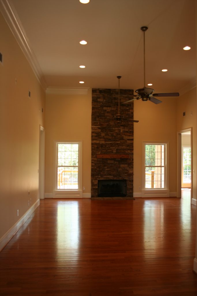 Custom Home Building Living Room