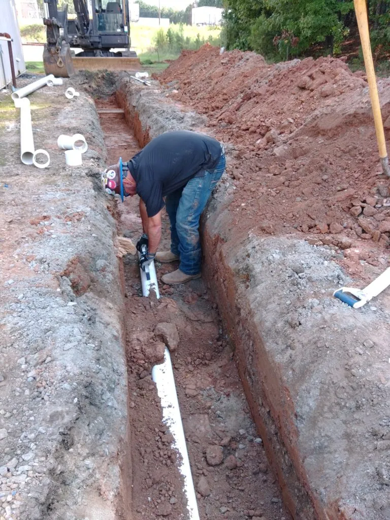 Industrial tying into sewer drain