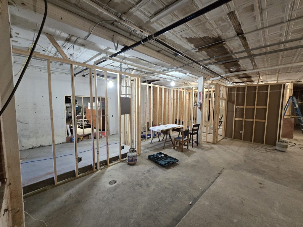 Turn into Restaurant. Before with new gas lines. framing, new plumbing, new electrical